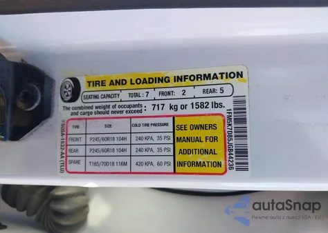 2018 Ford Explorer Xlt из США, поврежденный, VIN 1FM5K7D85JGB44236